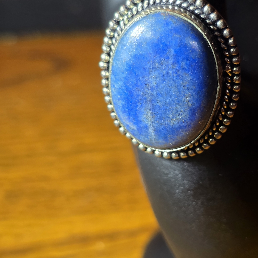 Blue Lapis Sterling Silver Ring